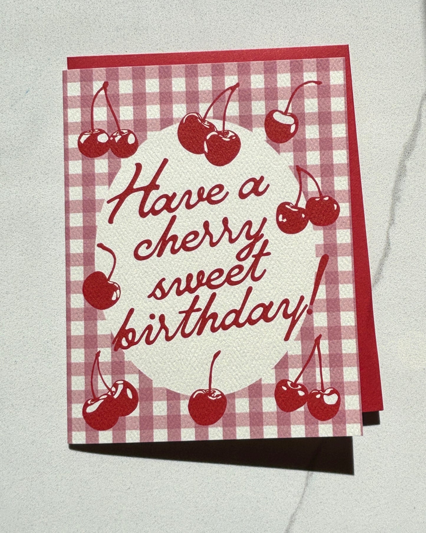 Cherry Birthday Card