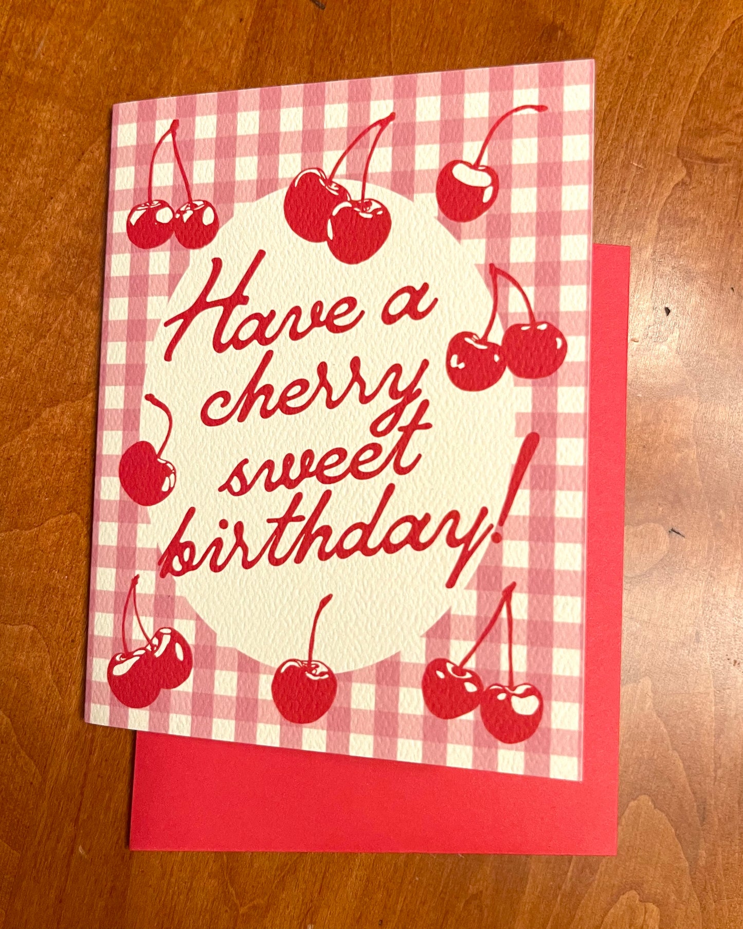 Cherry Birthday Card