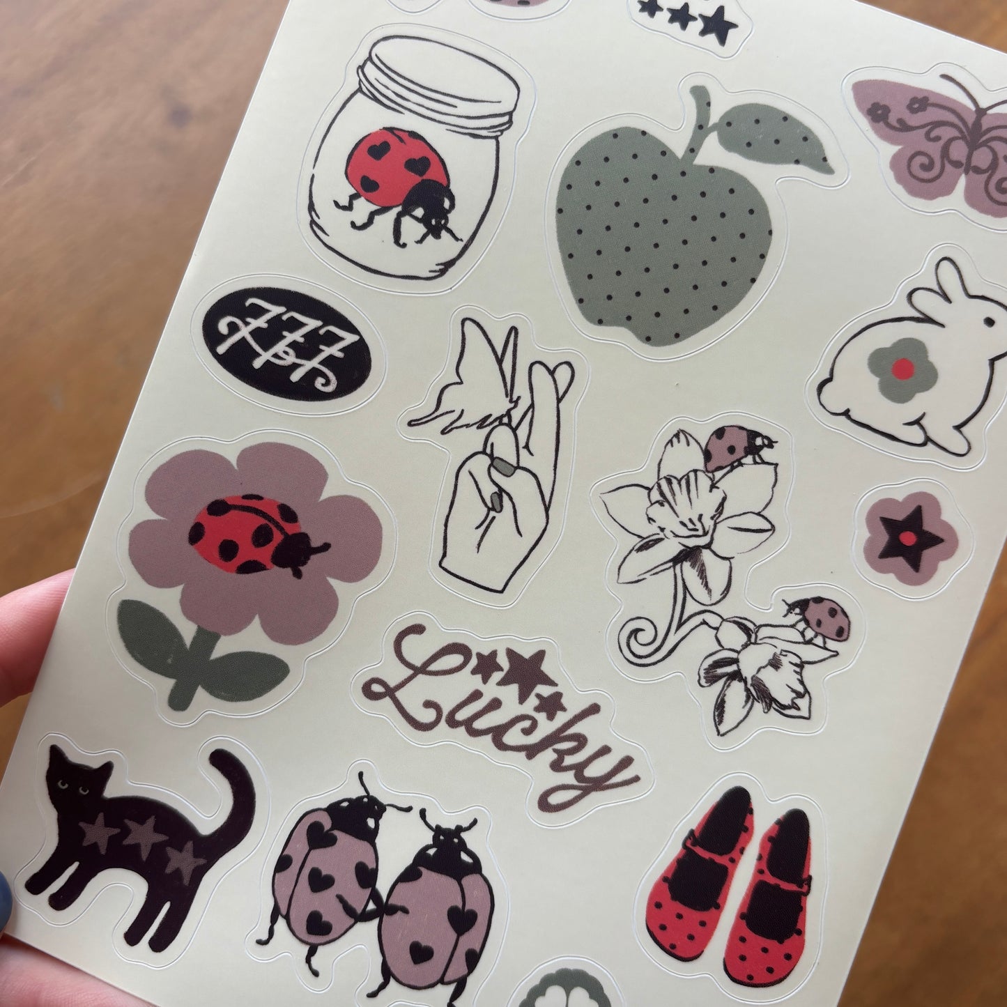 Lucky Sticker Sheet
