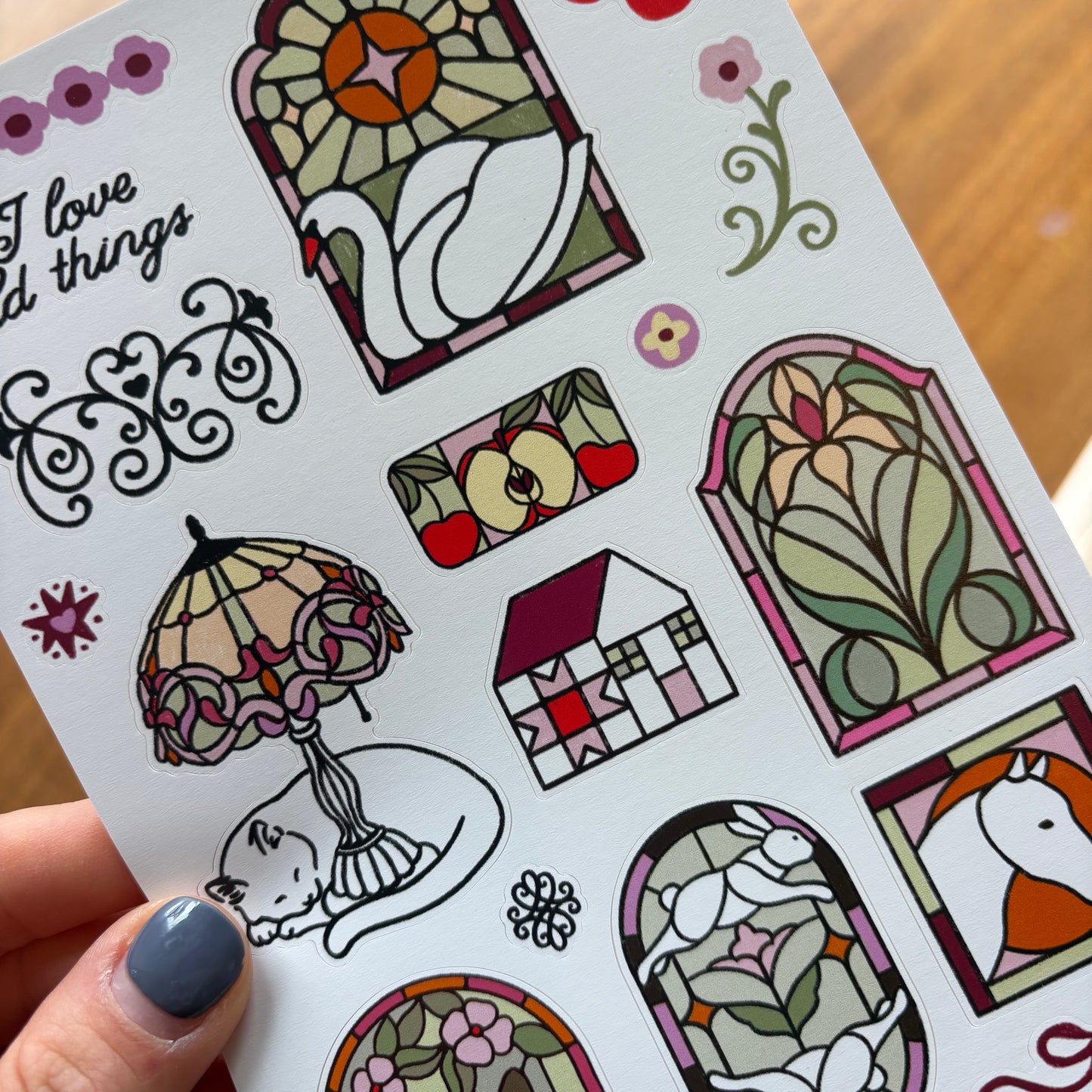 Stained Glass Sticker Sheet