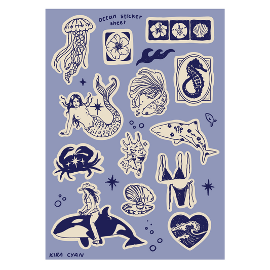 Coastal Sticker Sheet