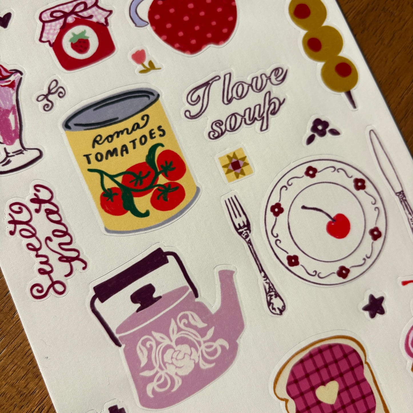 Foods Sticker Sheet