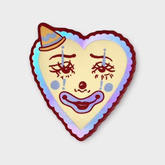 Holographic Clown Sticker