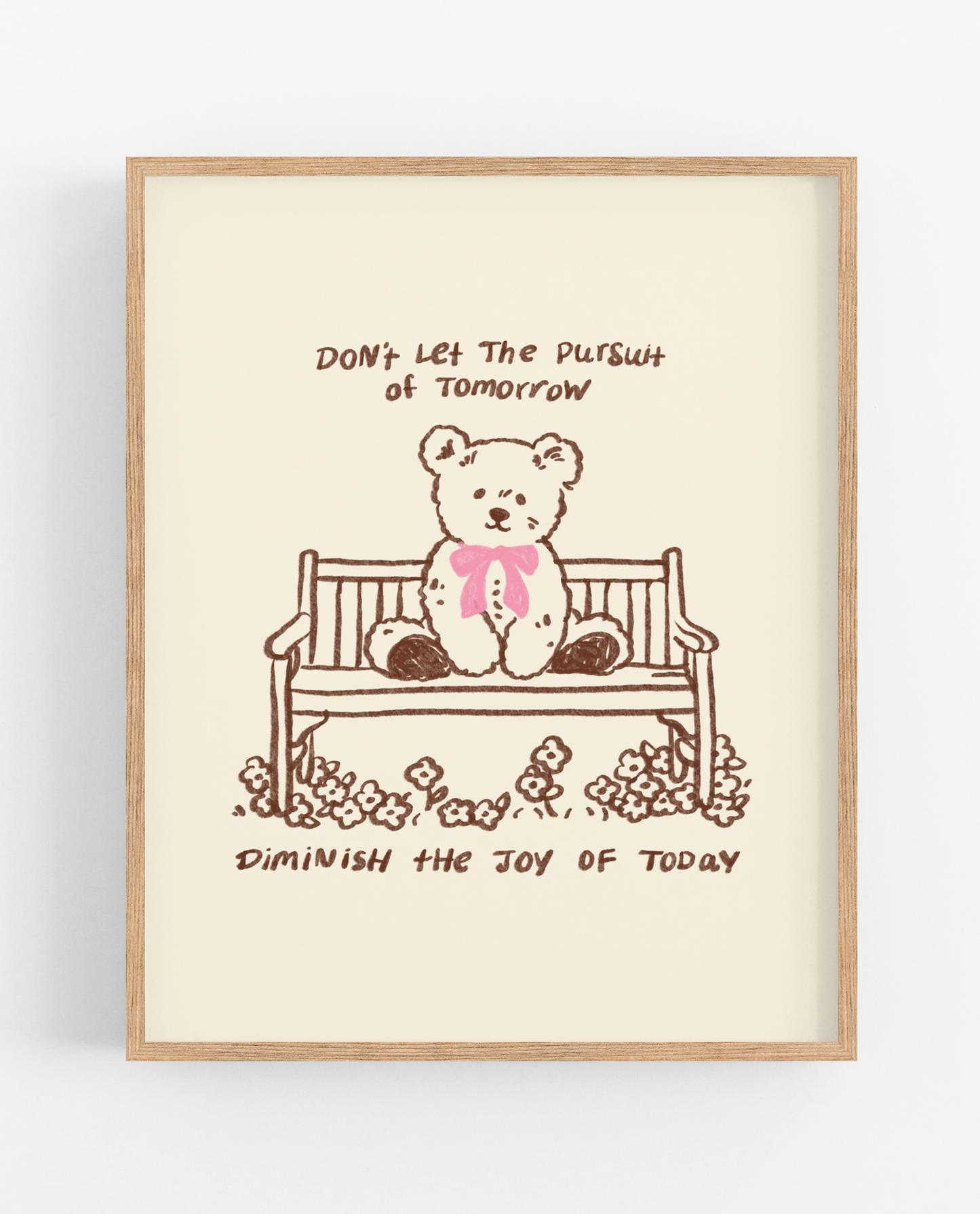 Present Teddy Print