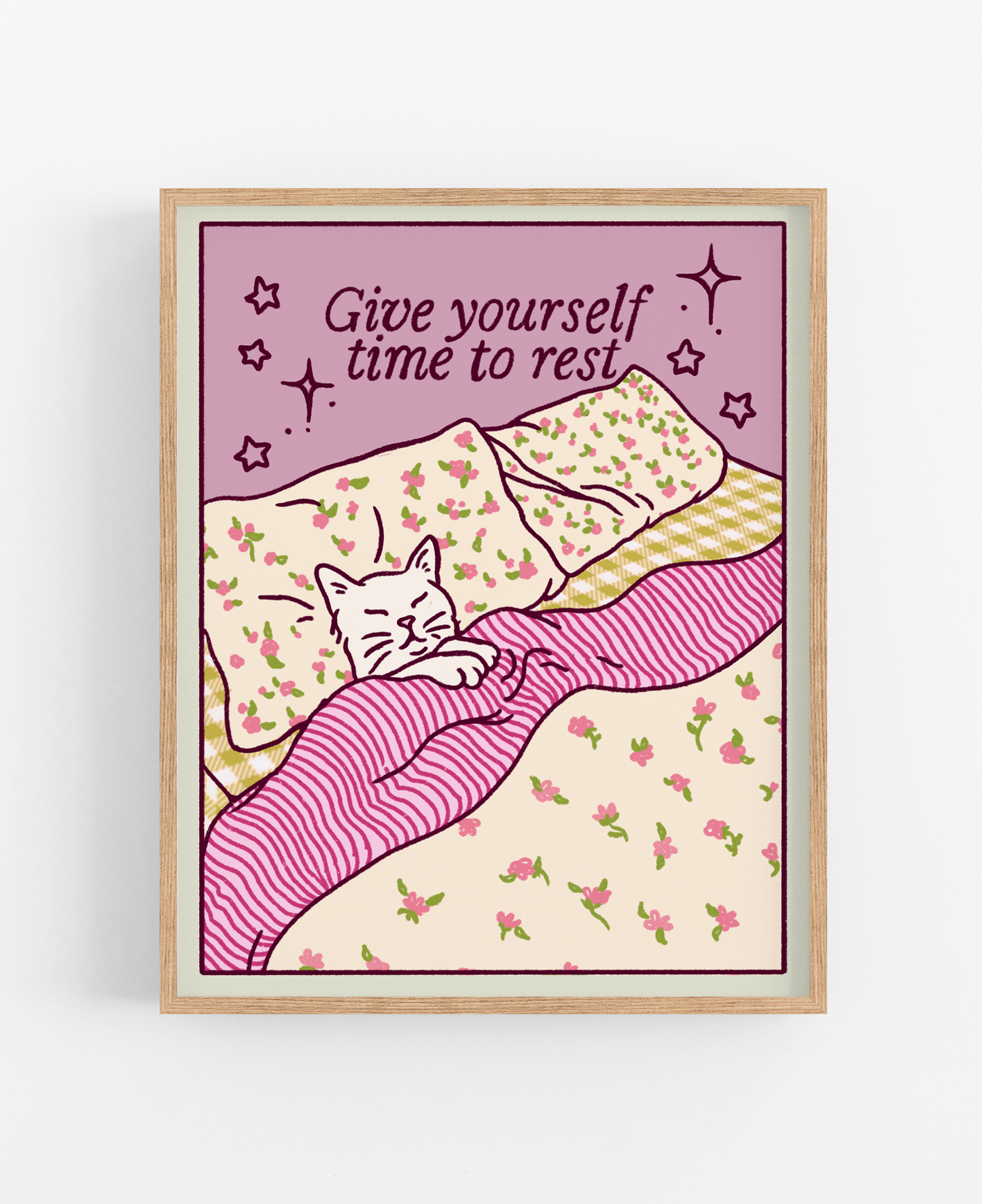 Sleepy Cat Print