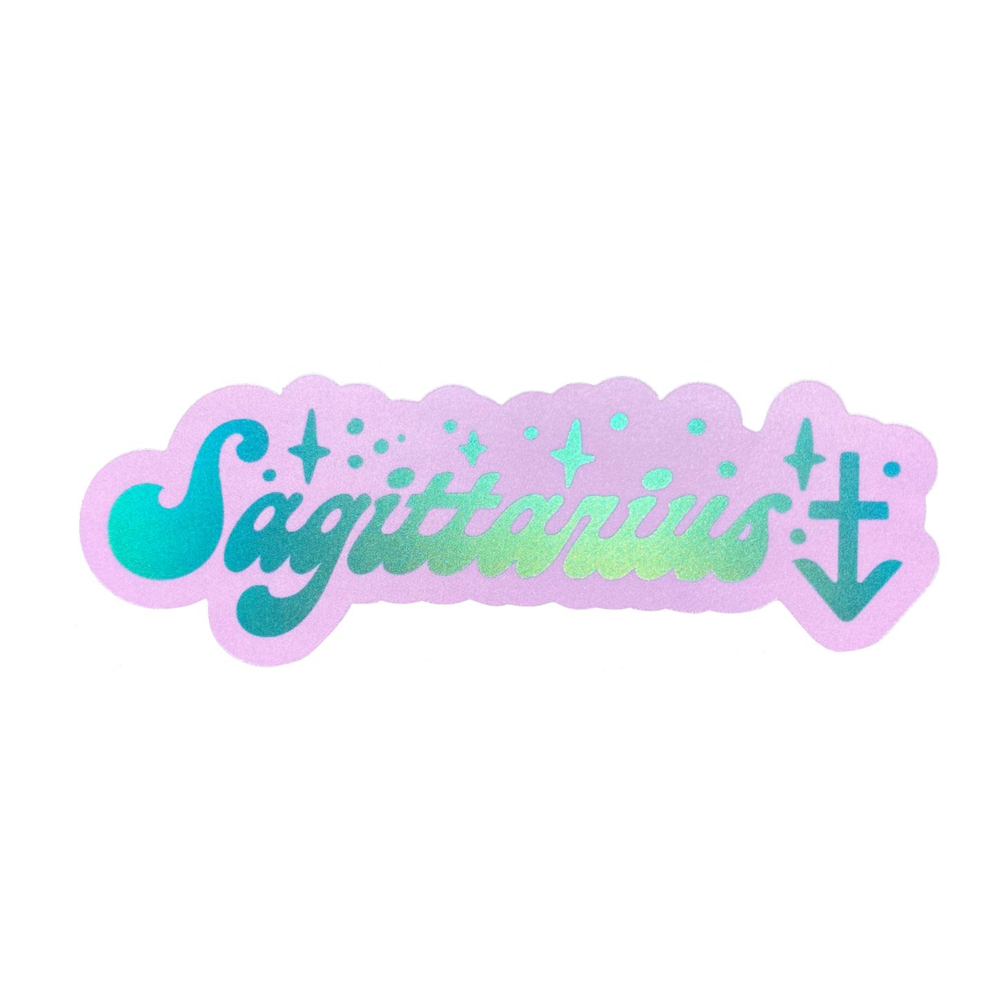 Matte Holographic Zodiac Sticker
