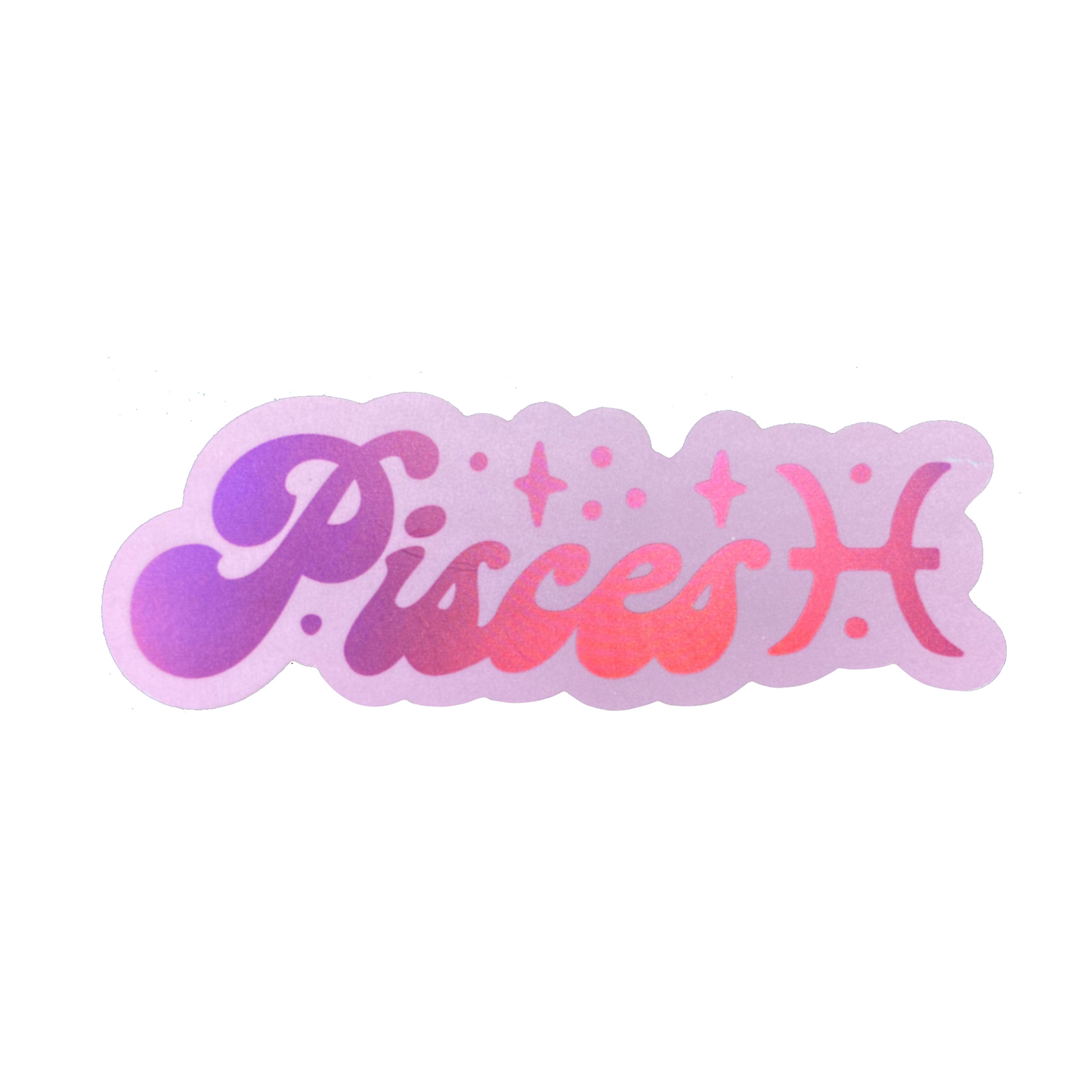 Matte Holographic Zodiac Sticker