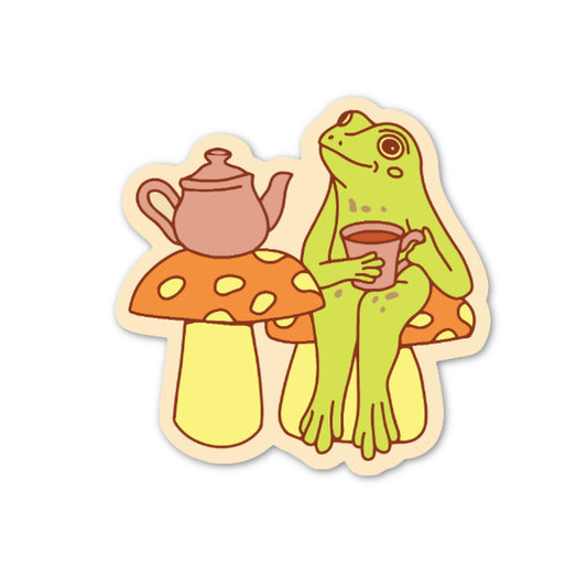 Frog Tea Sticker
