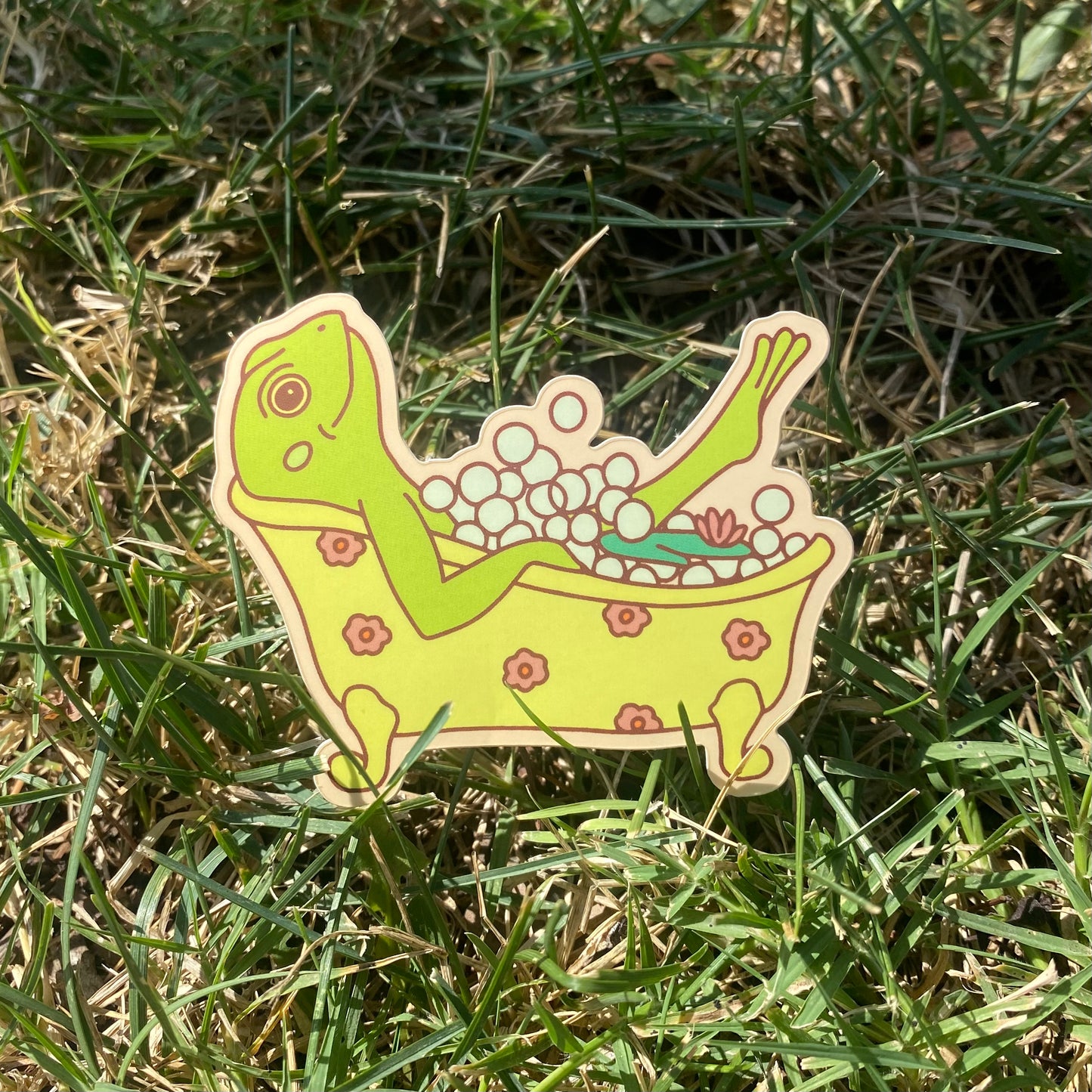 Frog Bath Sticker