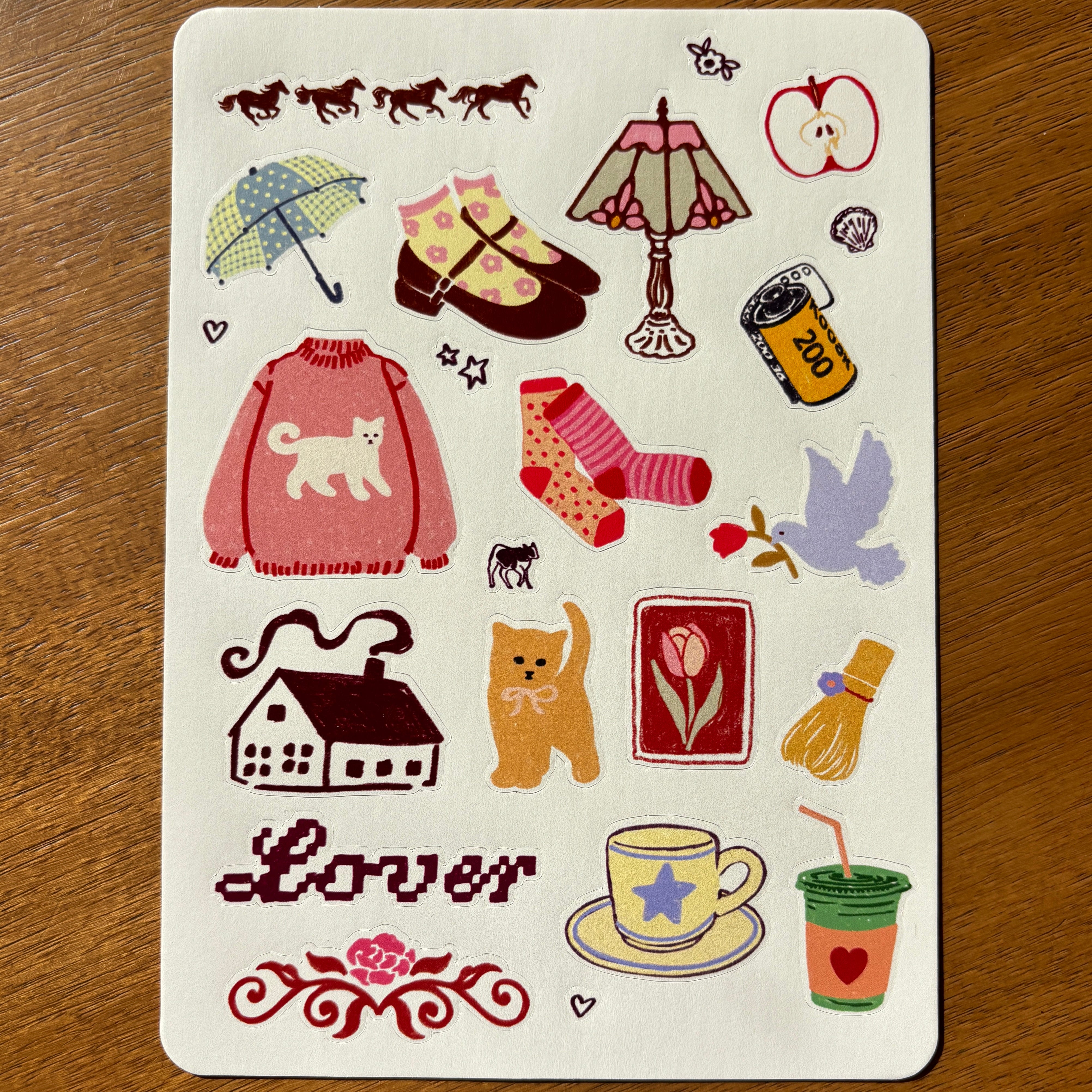 Cozy Sticker Sheet – Kira Cyan