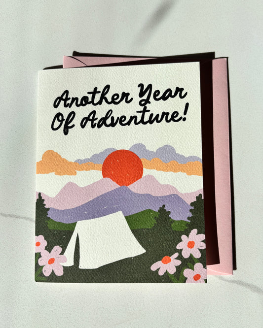 Camping Birthday Card