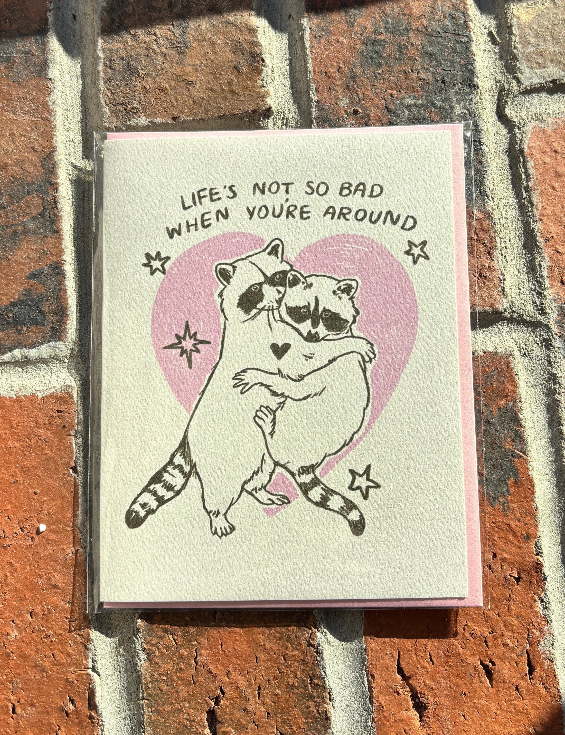 Raccoon Love Card – Kira Cyan