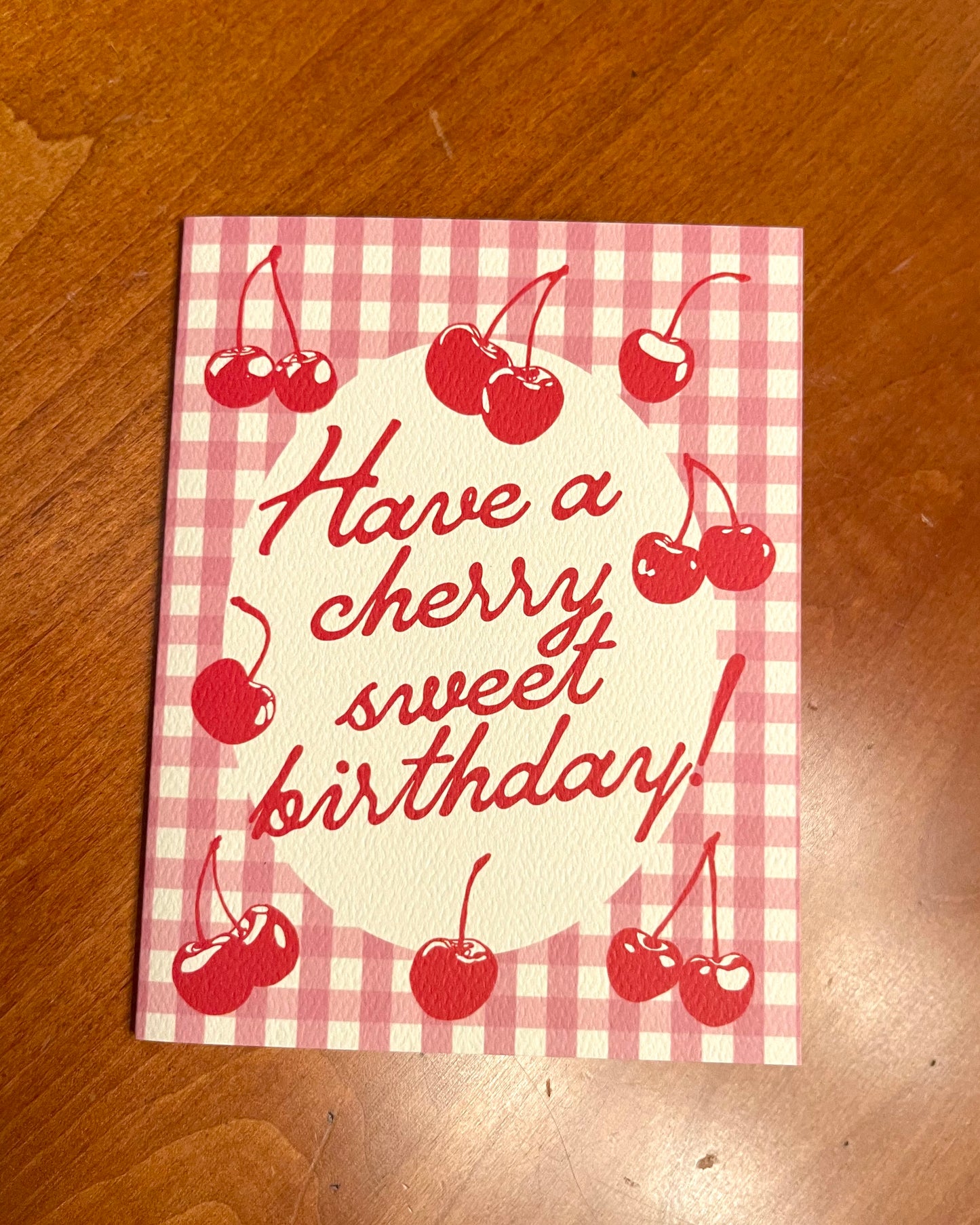 Cherry Birthday Card