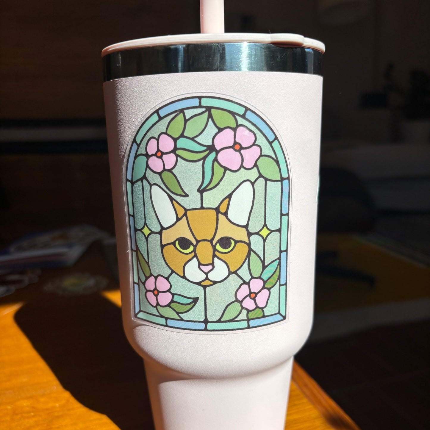 Glass Cat Sticker