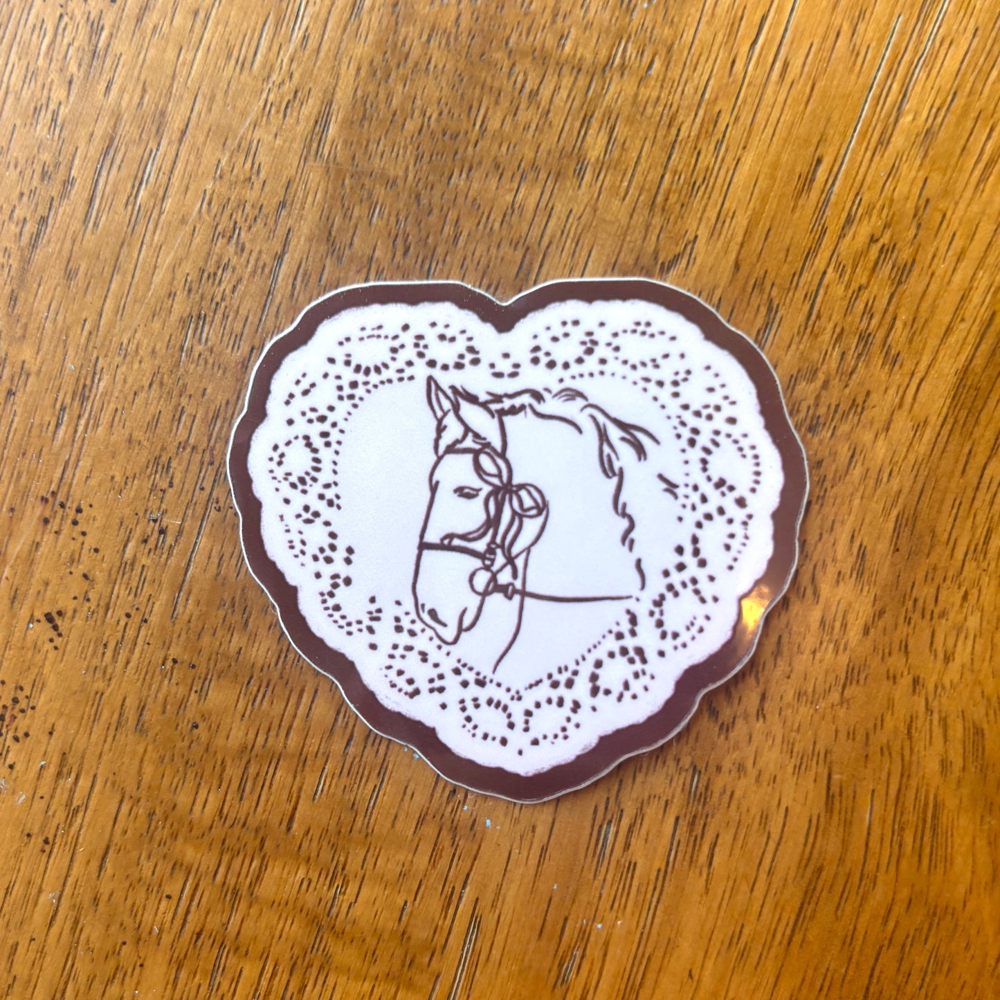 Horse Doily Sticker