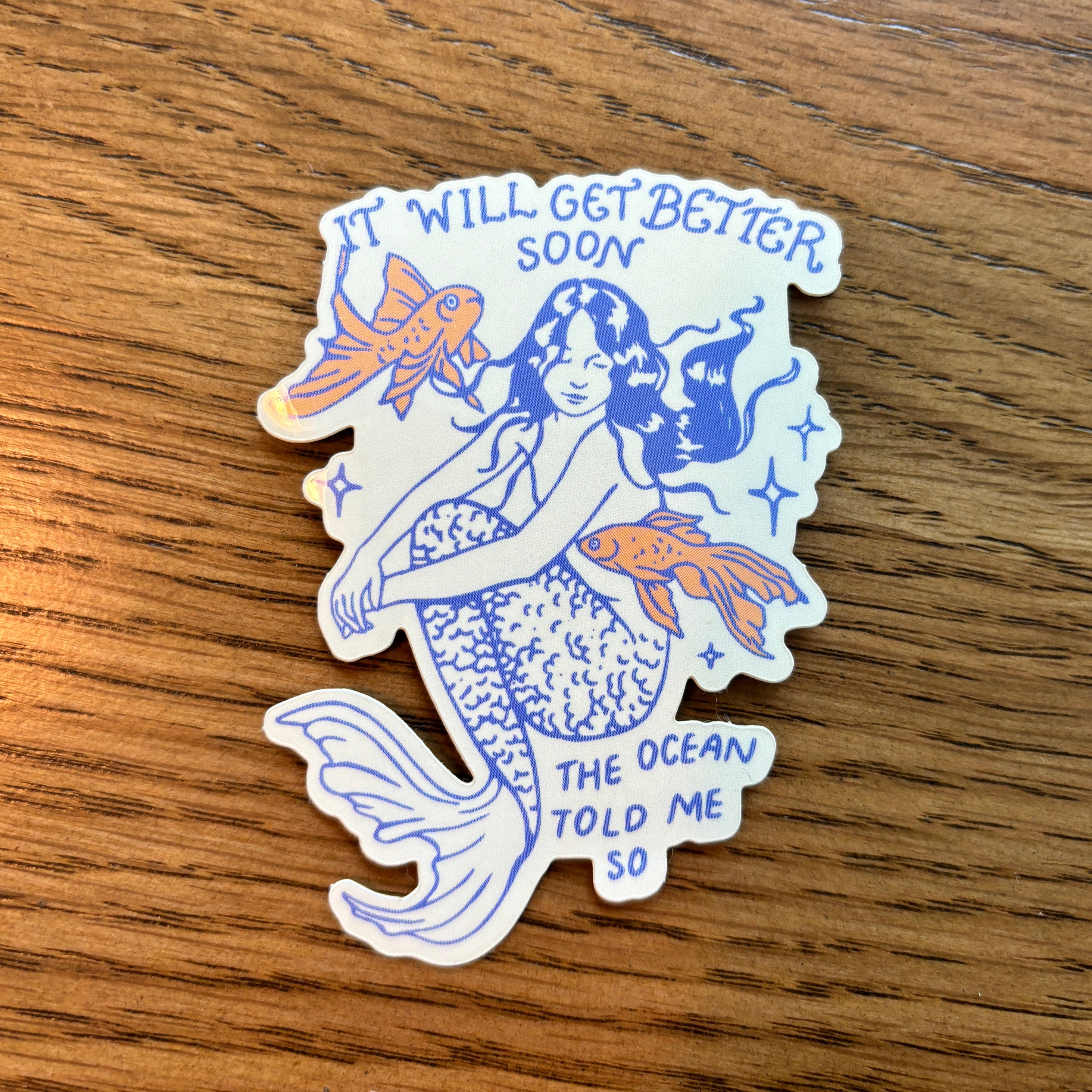 Mermaid Sticker – Kira Cyan