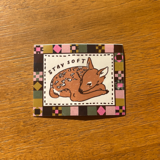 Deer Quilt Sticker