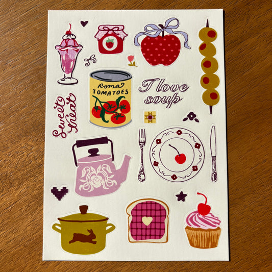 Foods Sticker Sheet