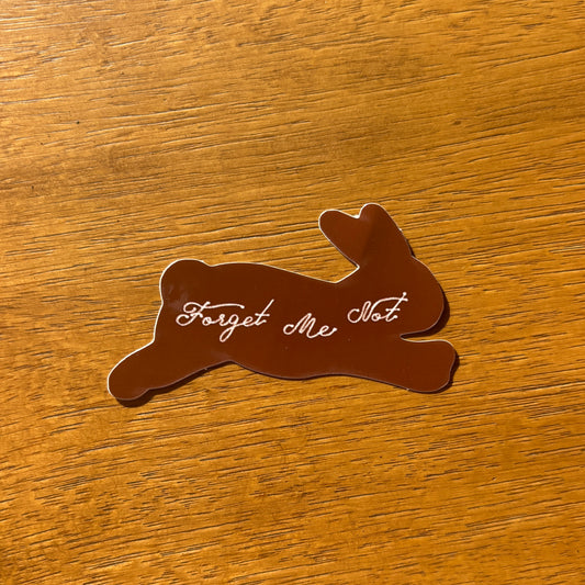 Forget Me Bunny Sticker