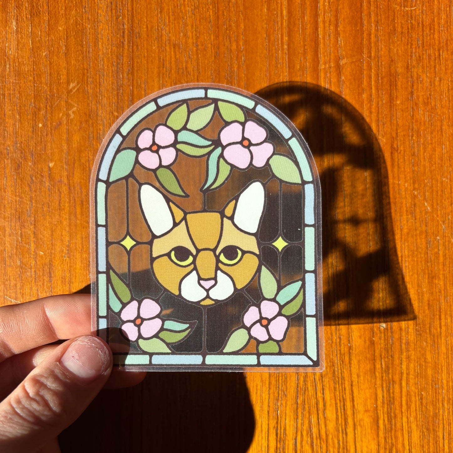 Glass Cat Sticker