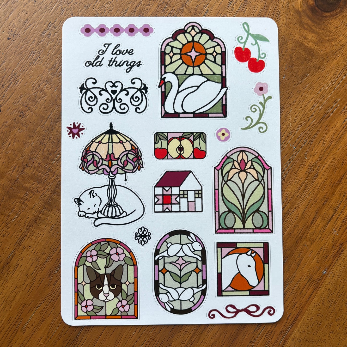 Stained Glass Sticker Sheet