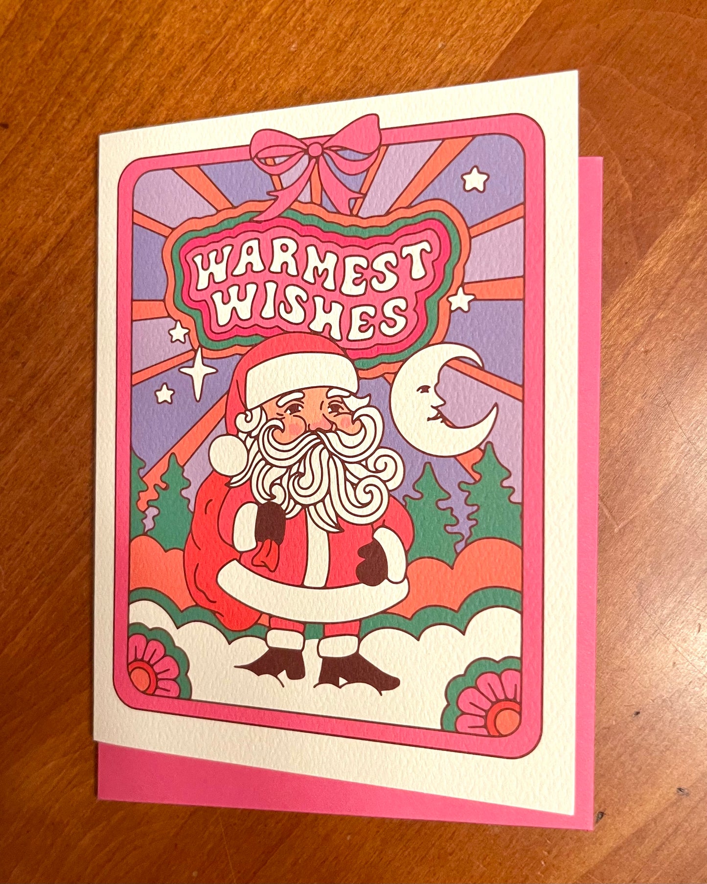 Retro Santa Card