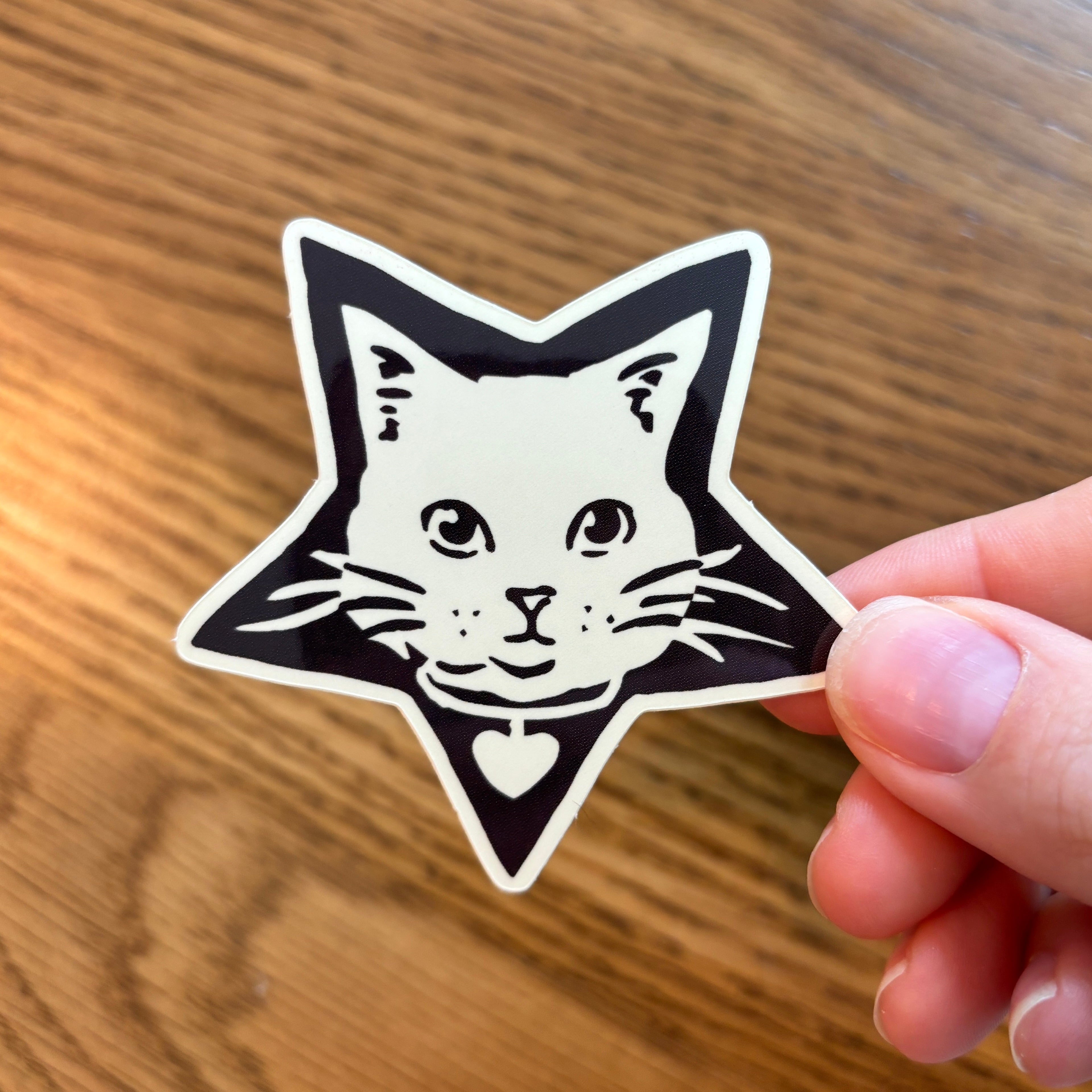 Sticker Cat Star Cat Star Sticker – Kira Cyan