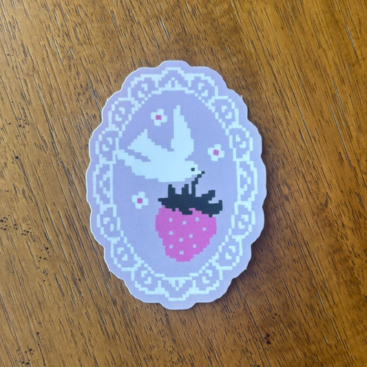 Crochet Bird Sticker