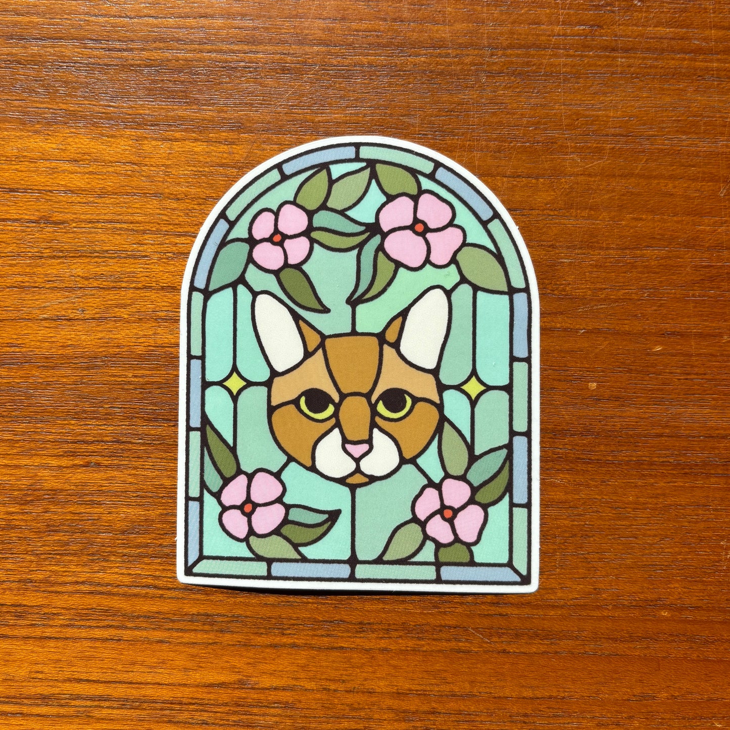 Glass Cat Sticker