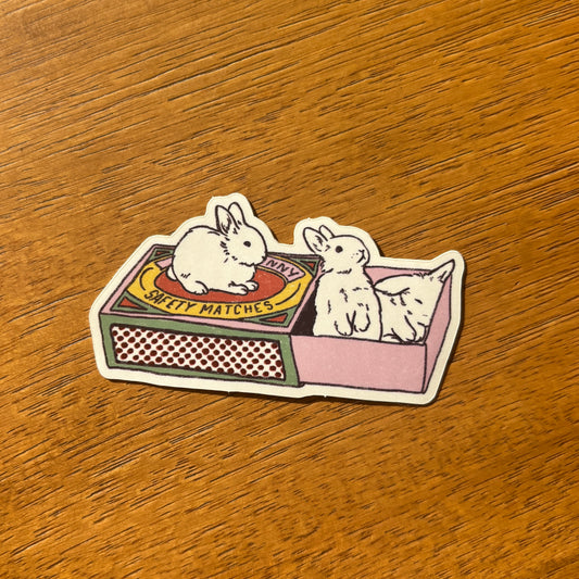 Bunny Matches Sticker