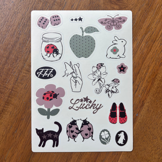 Lucky Sticker Sheet