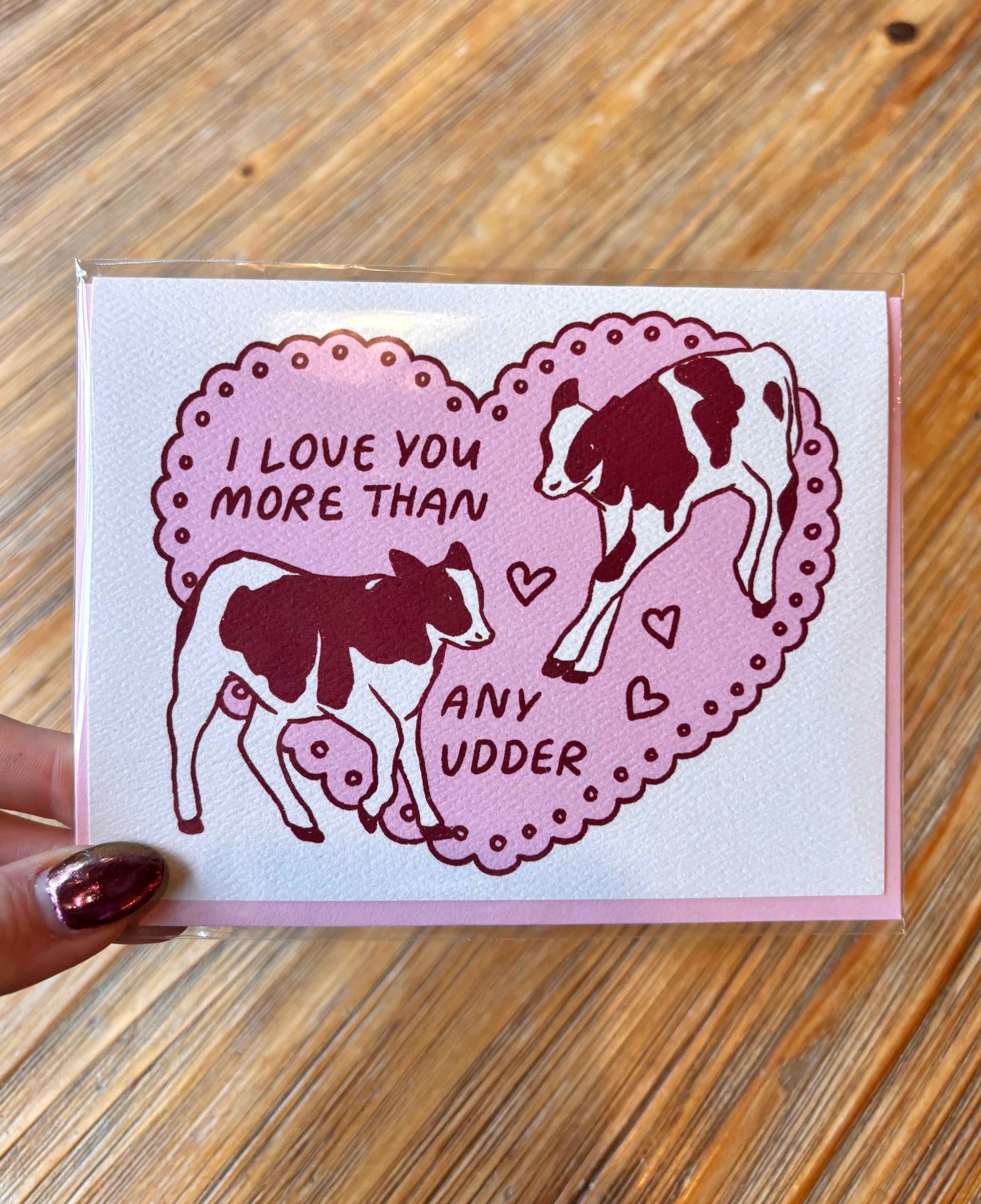 Cow Love Card – Kira Cyan