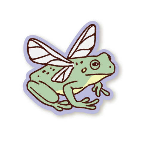Fairy Frog Sticker