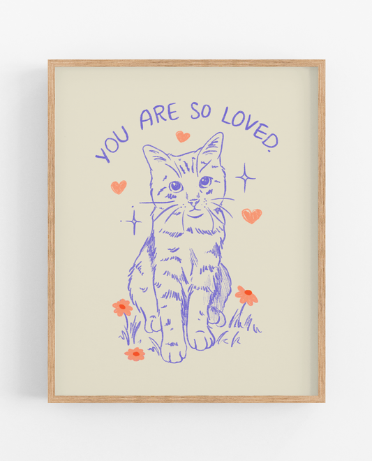Loved Cat Print