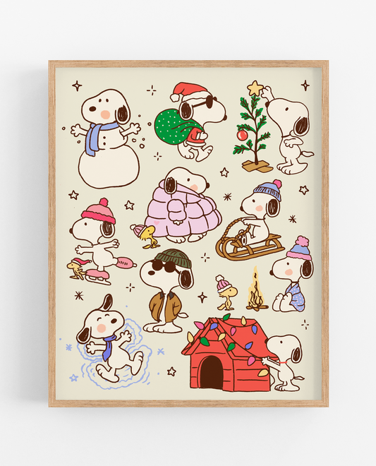 Snoopy Holidays Print