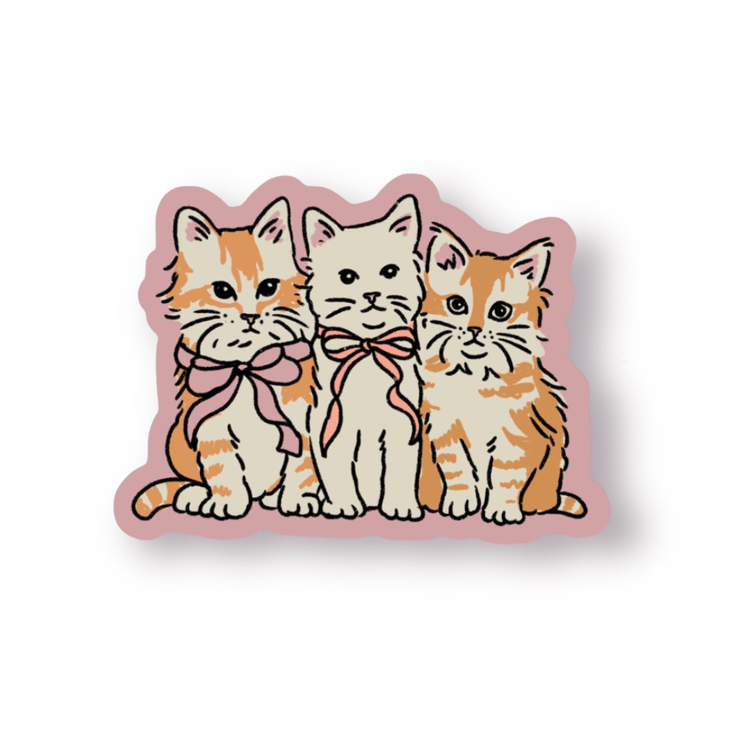 Kitten Friends Sticker