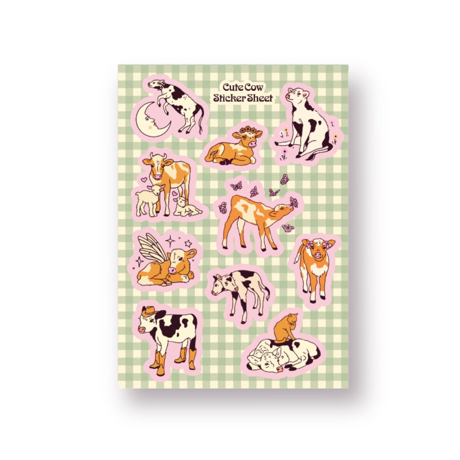 Cow Sticker Sheet – Kira Cyan