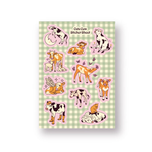 Cow Sticker Sheet