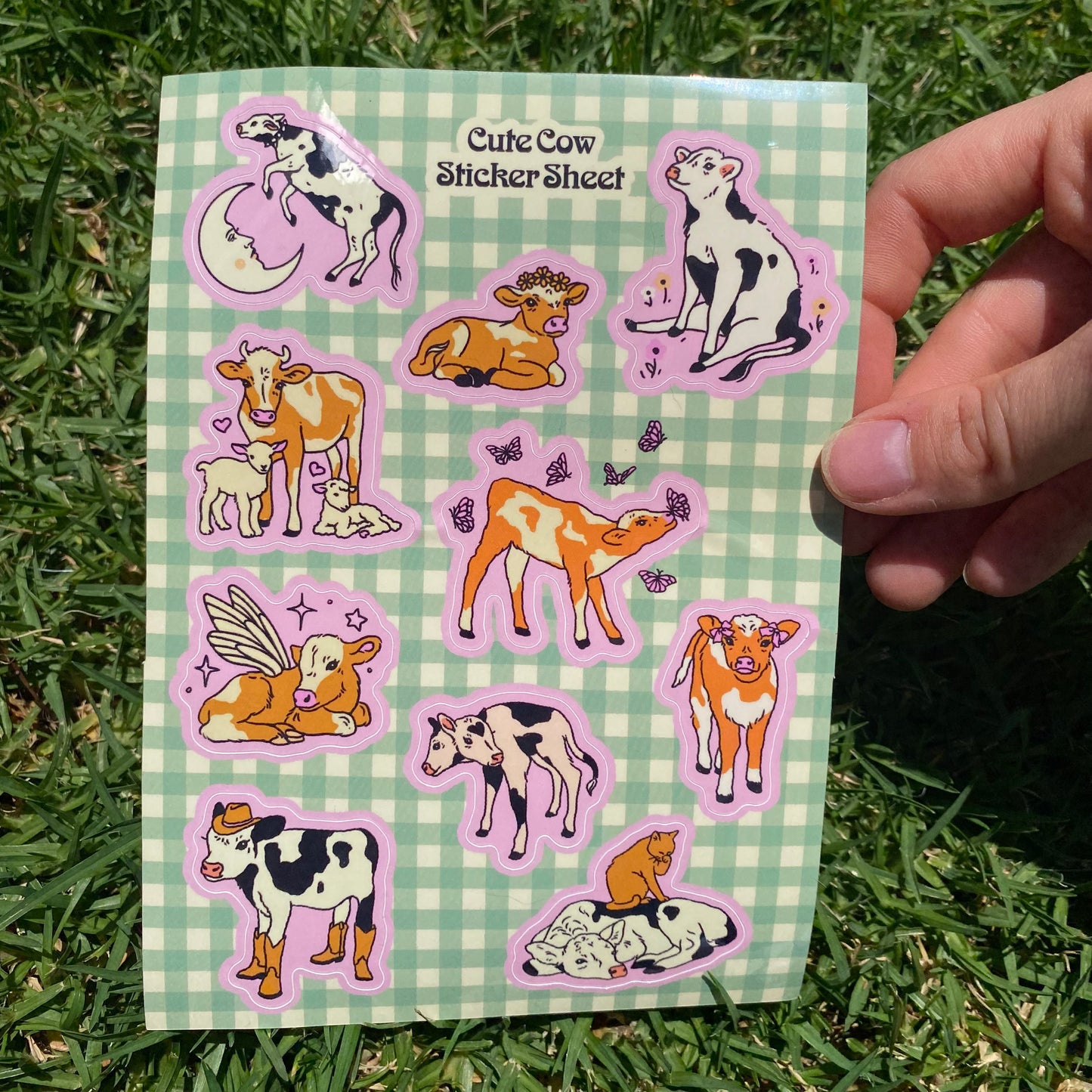 Cow Sticker Sheet