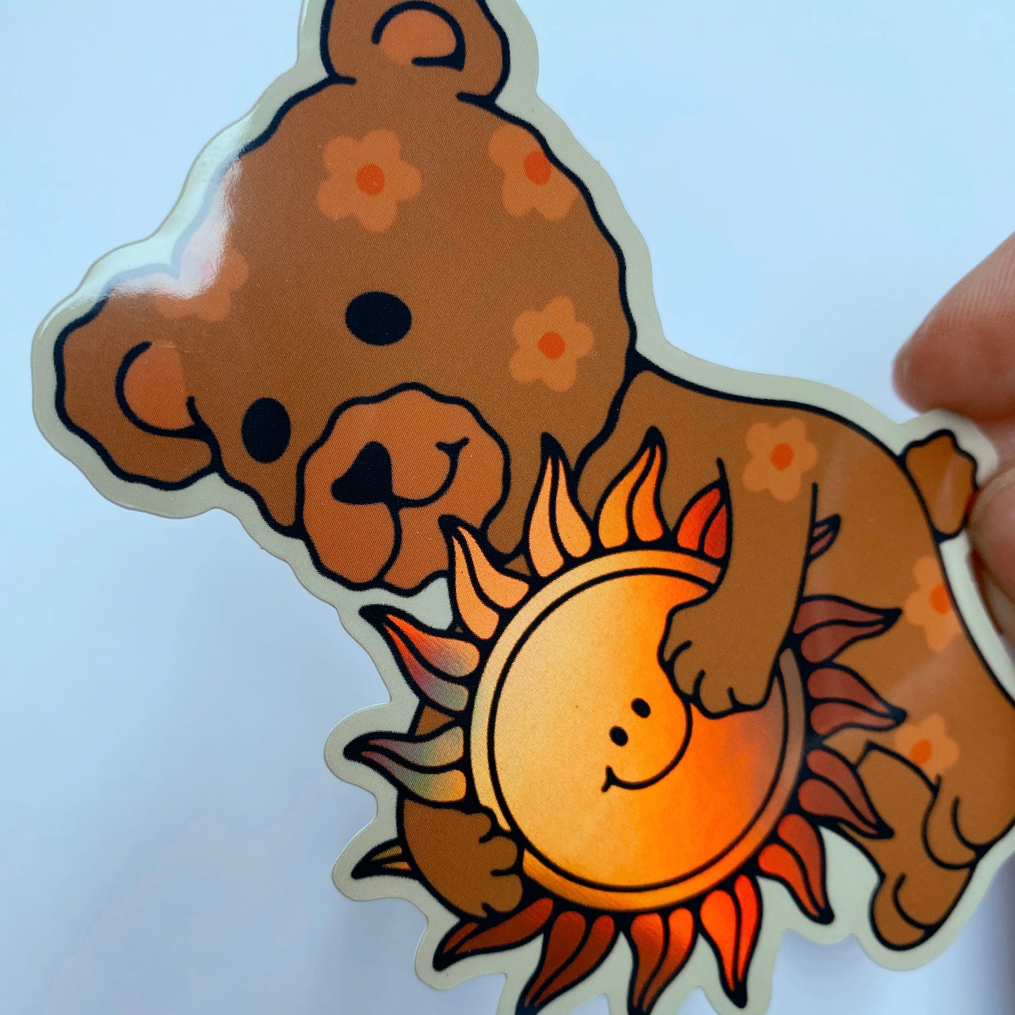 Holographic Bear Sticker