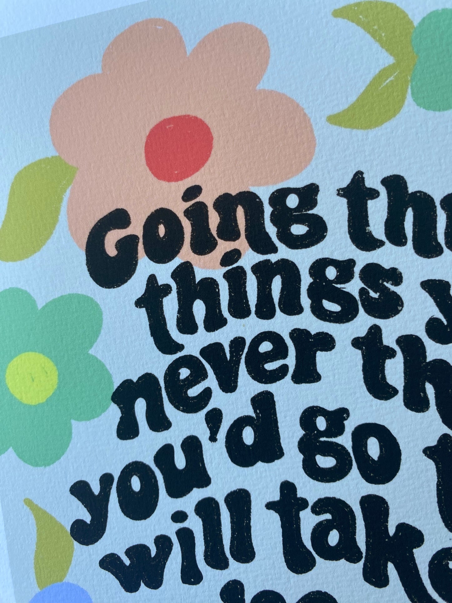 Flower Quote Print