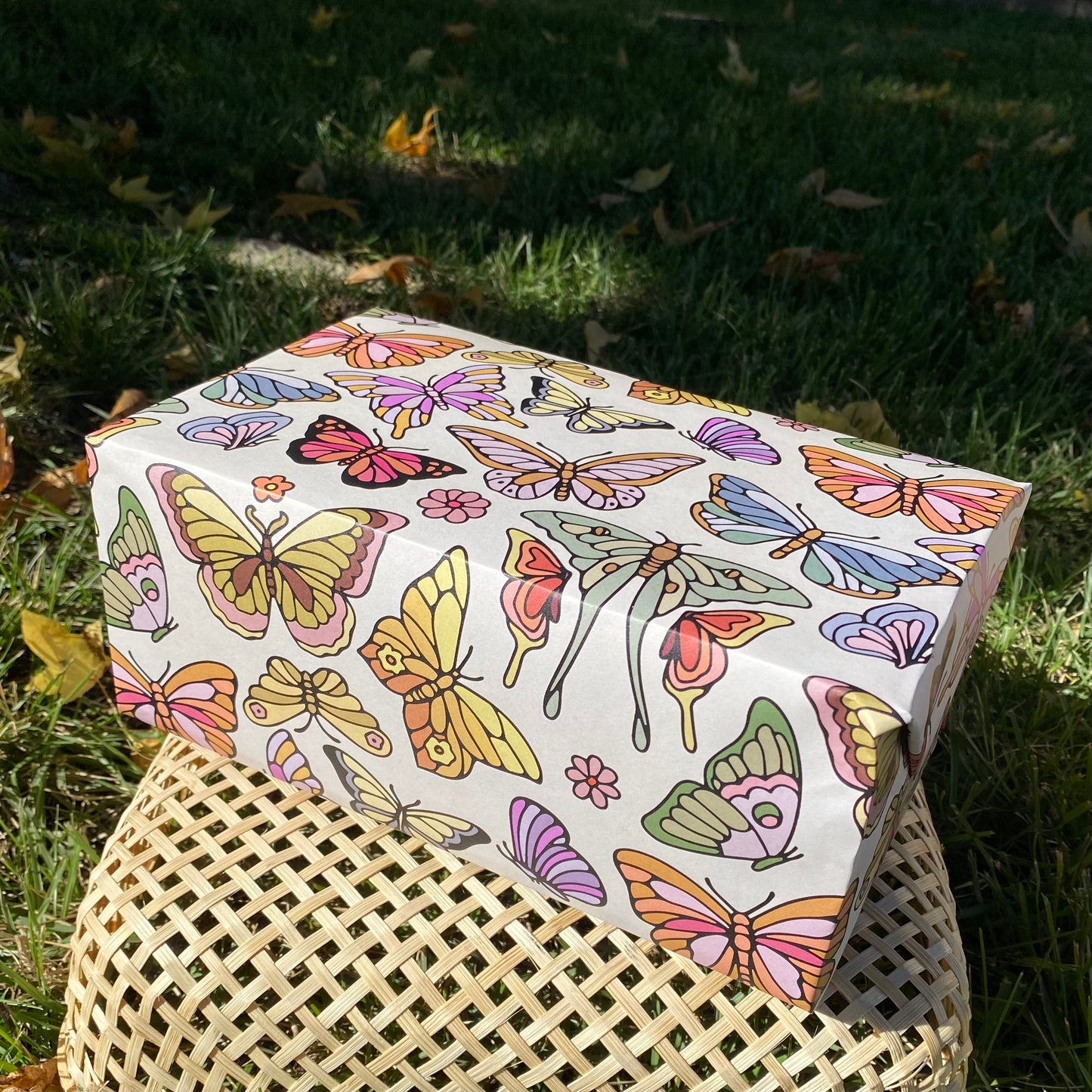 Butterfly Wrapping Paper Sheet