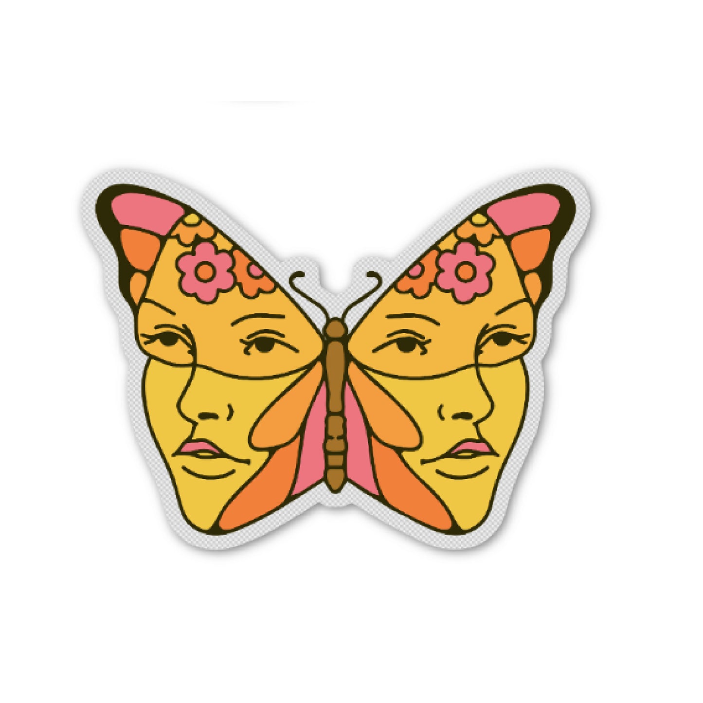 Woman Mariposa Sticker