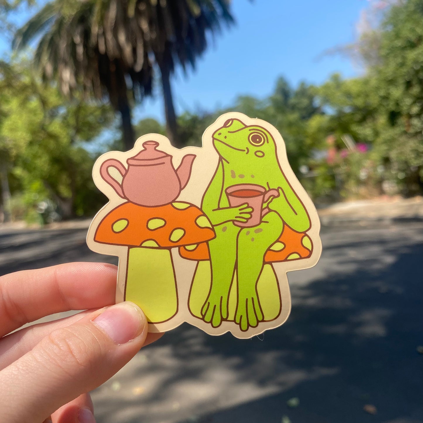 Frog Tea Sticker