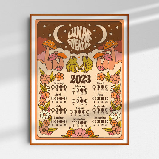 Lunar Calendar Print